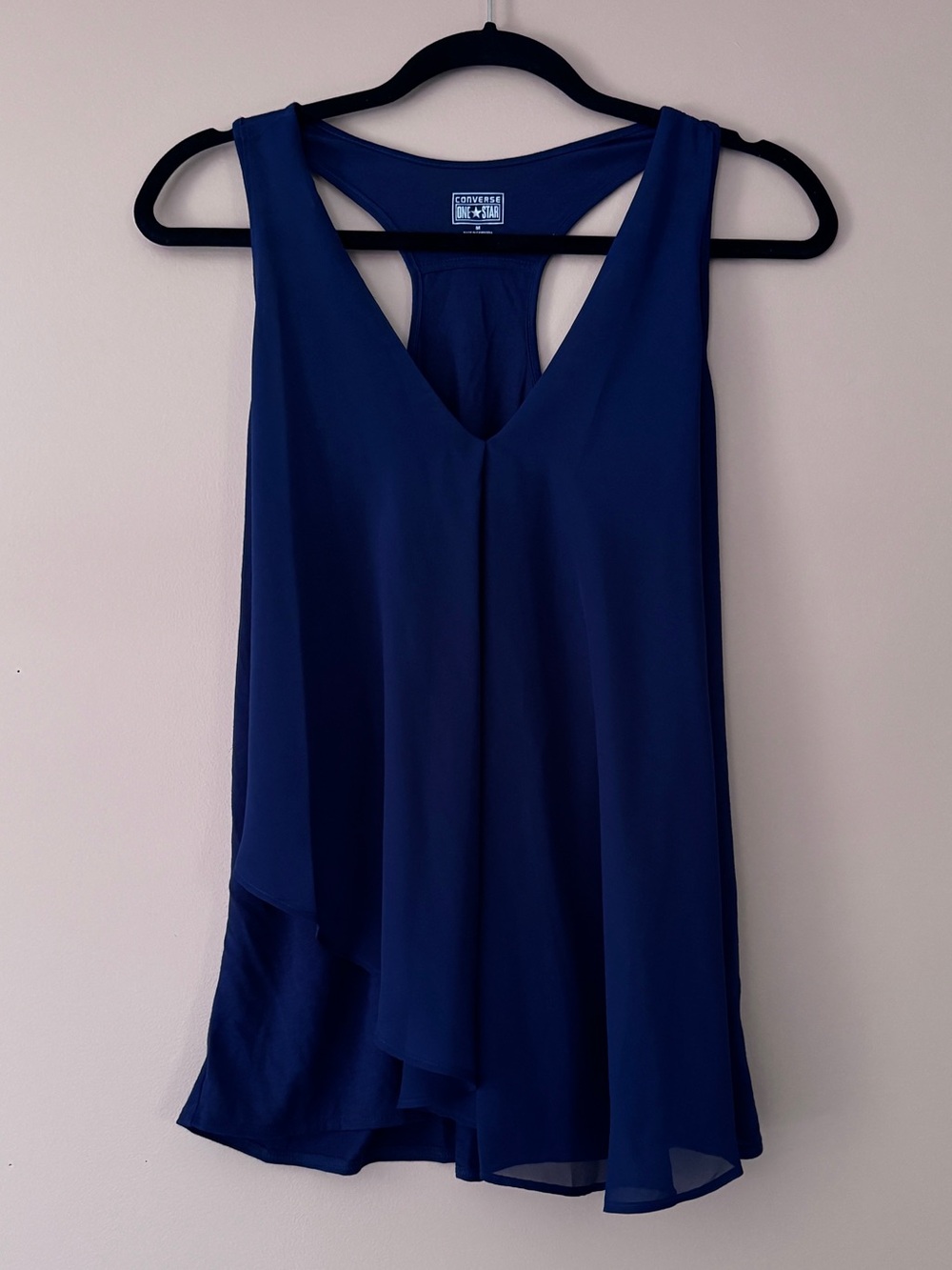 Converse V-Neck Layered Sleeveless Blouse